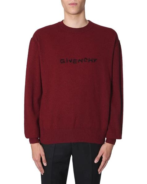 givenchy crewneck red|Givenchy crest sweatshirt.